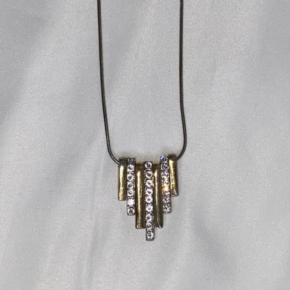 Two toned Statement necklace - Picture 7 of 7